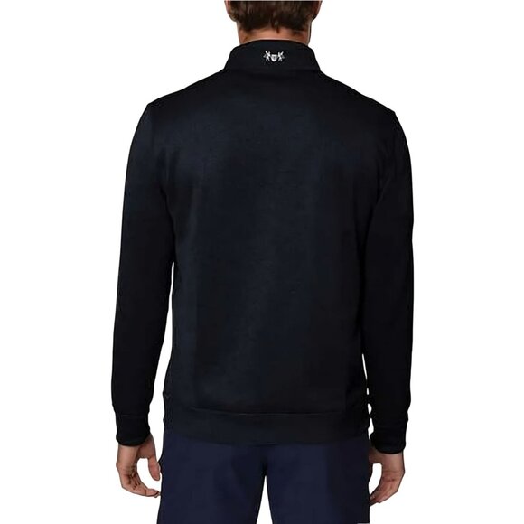 Hickey Freeman Comfort Stretch 1/4 Zip Pullover Black Quality Comfort Size XXL - Picture 4 of 8